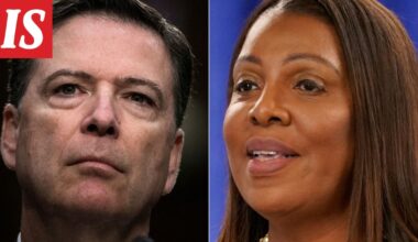 Tuomari hylkäsi FBI:n ex-johtaja James Comeyn ja New Yorkin oikeusministerin Letitia Jamesin syytteet