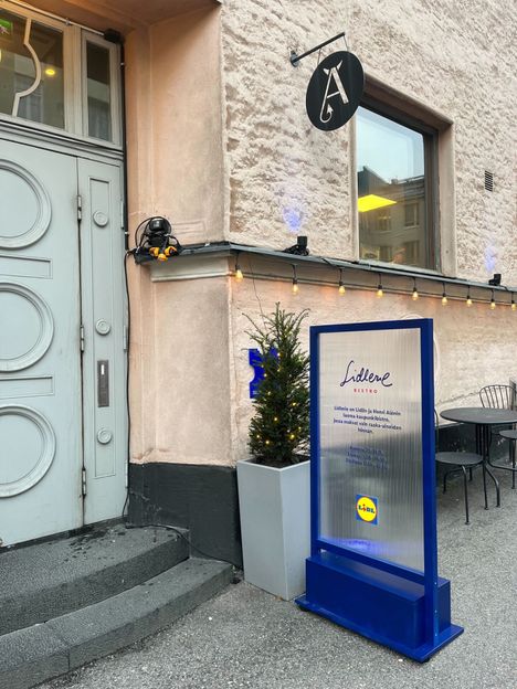 Lidlerie-bistrossa voi vierailla 25.–29. marraskuuta. Paikkavarausten lisäksi syömään pääsee jonottomalla walk in -paikkoja.