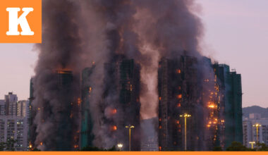 Kerrostalokompleksi liekeissä Hongkongissa, runsaasti kuolleita