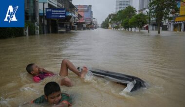 Thaimaan tulvissa jo kymmeniä uhreja, myös Malesiassa tulvii