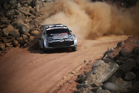 Kalle Rovanperä on paahtanut Saudi-Arabian MM-rallissa.