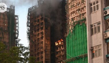 Hongkongin tulipalon uhriluku nousi yhä, raivaustyöt jatkuvat