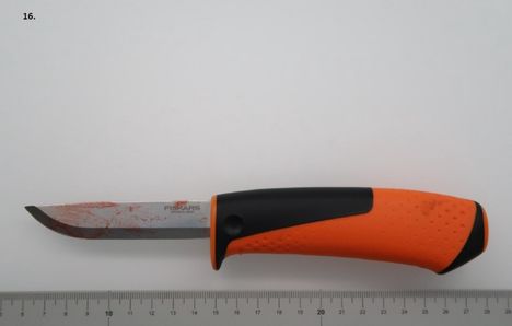 Tekoväline kuvattuna esitutkinnassa.