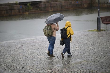 Tulevina päivinä Suomeen saapuu lukuisia sadealueita. Suurin osa sateista on vettä.