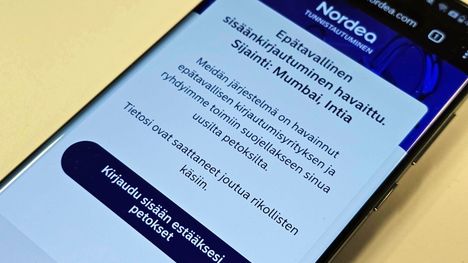 Tietojenkalastelu pankin nimissä kuuluu tyypillisiin verkkohuijauksiin. Kuvassa Nordean nimissä tehtyjä tiedonkalastelusivuja verkossa.