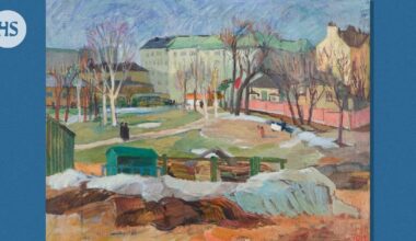 Helsinkiläisessä Bukowskisin huutokaupassa myydään aiemmin tuntematonta Tove Janssonin maalausta, jonka nimi on Näkymä Töölönlahdesta