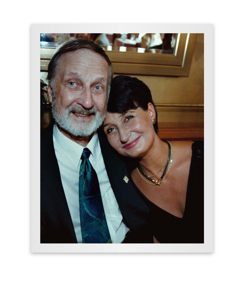 Heidi isänsä Helge Heralan kanssa vuonna 1997.