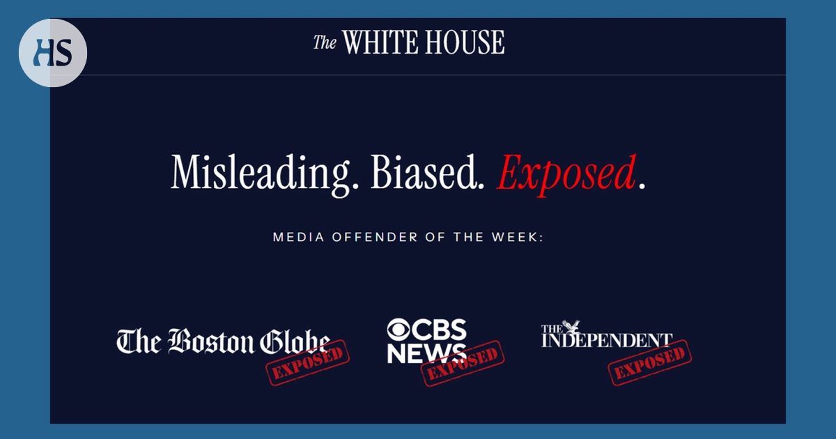 Valkoinen talo kokosi medioista ”rikollisten häpeälistan”