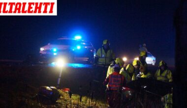 Kahden auton onnettomuus 9-tiellä