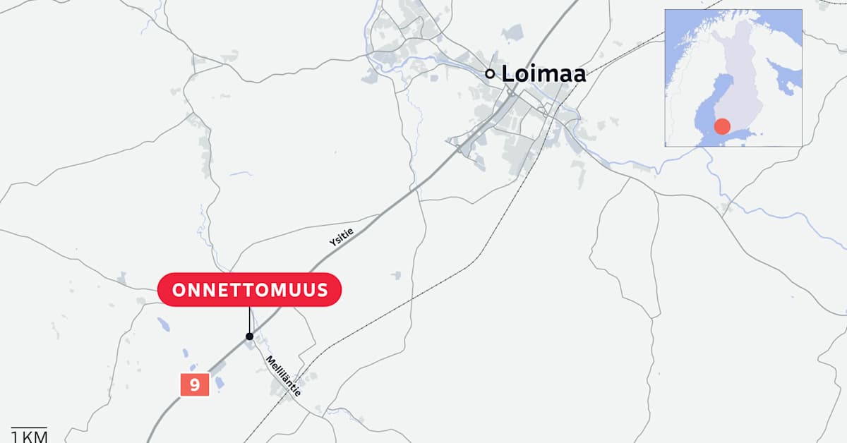 Loimaalla kahden auton nokkakolari – yksi kuollut ja toinen vakavasti loukkaantunut | Varsinais-Suomi