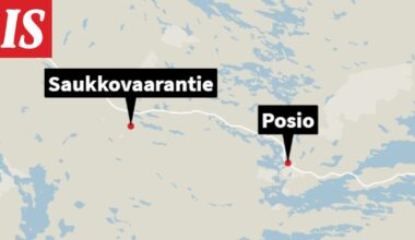 Kaksi turistibussia onnettomuudessa Posiolla – toinen katon kautta ympäri