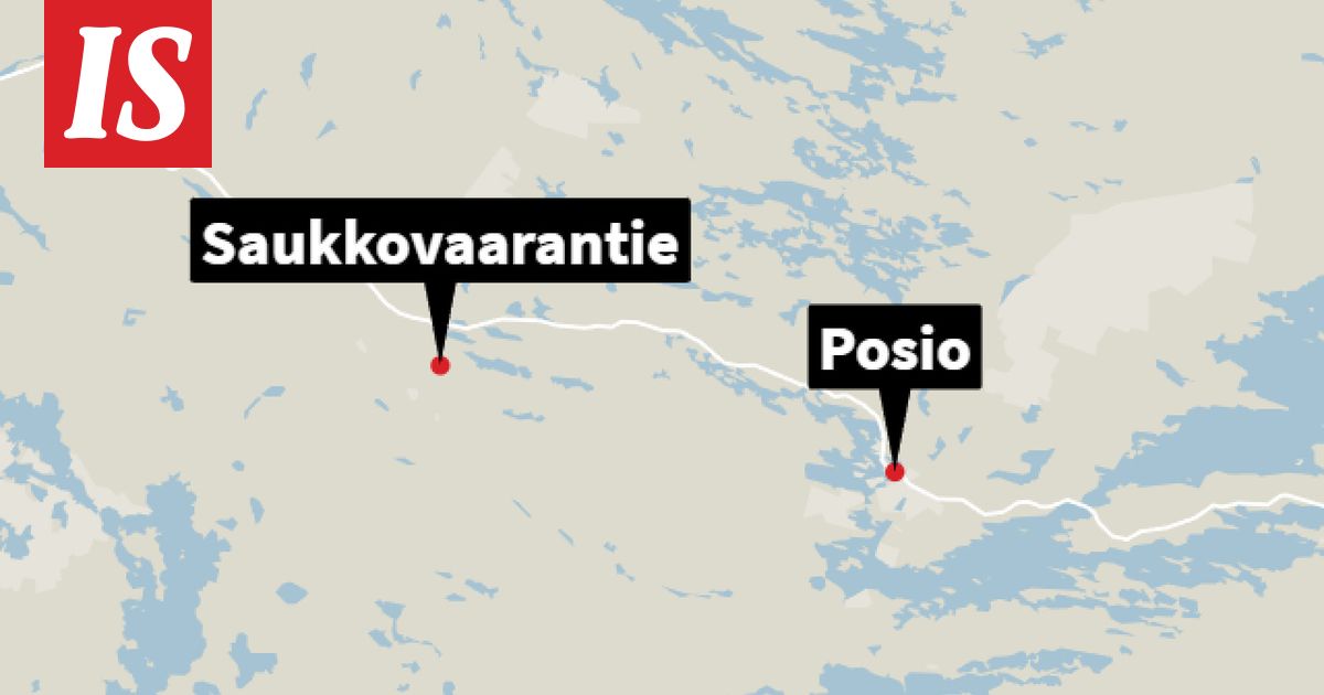 Kaksi turistibussia onnettomuudessa Posiolla – toinen katon kautta ympäri