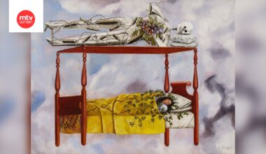 Tältä näyttää Frida Kahlon vuonna 1940 valmistunut omakuva El sueño (La cama).