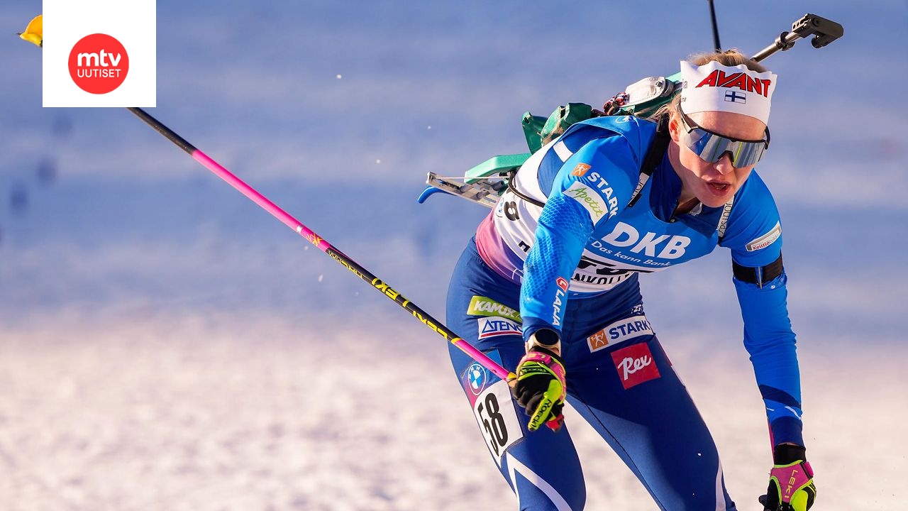 Suvi Minkkinen toi Suomen maaliin kuudentena maailmancupin viestissä.