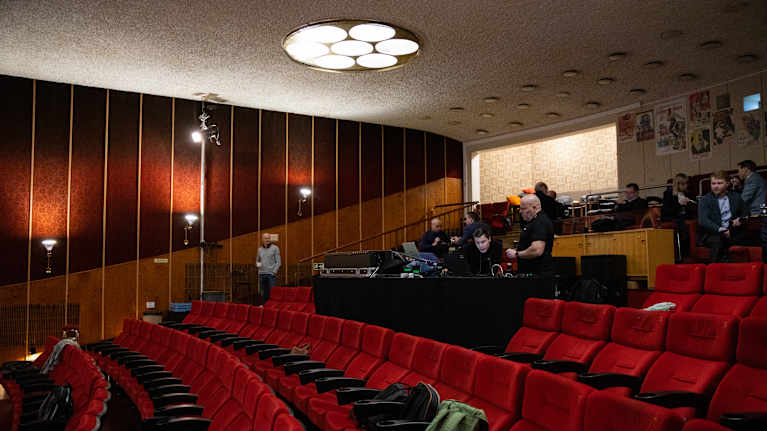 Kulttuuritila Nuijamiehen sali.