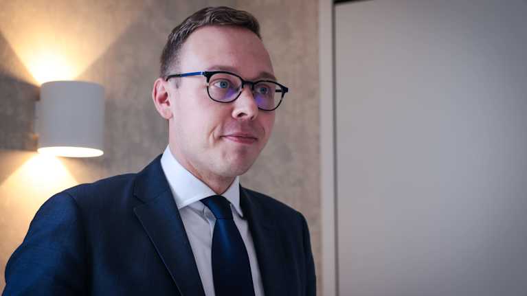 Työministeri Matias Marttinen.