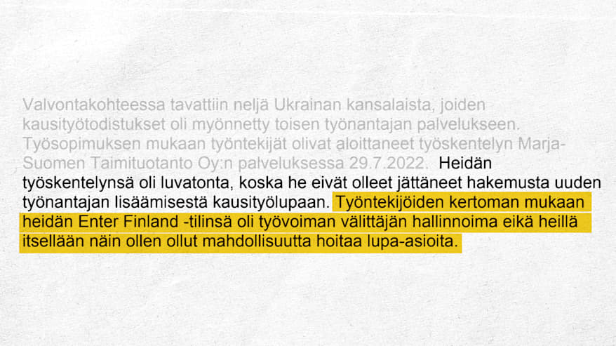 Ote Aluehallintoviraston tarkastuskertomuksesta.