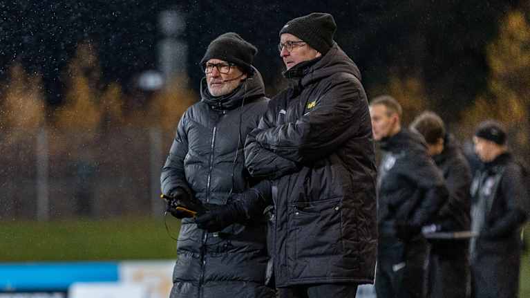 KuPS-valmentajat Sixten Boström ja Jarkko Wiss.