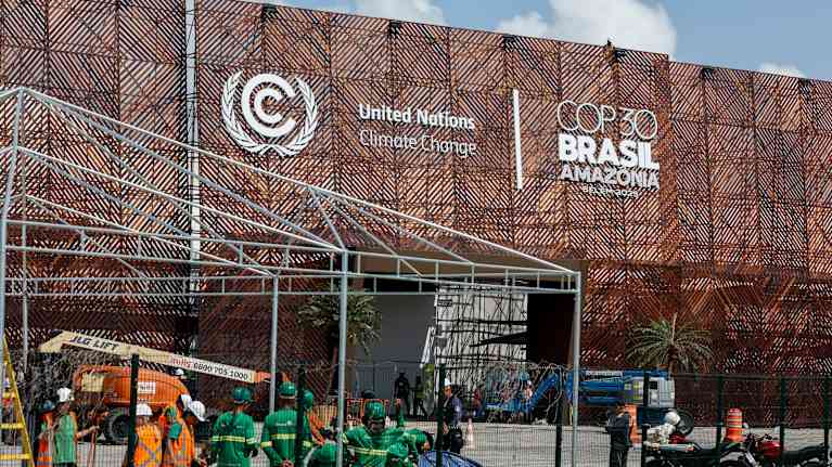 Valmisteluja Brasilian Belemissa, ilmastokokous.