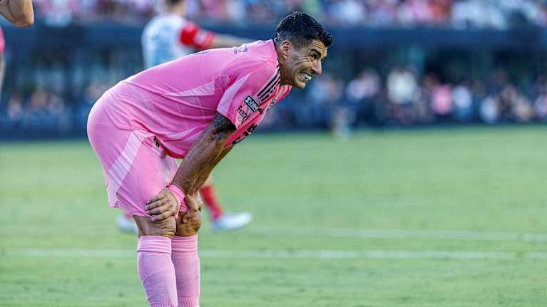Inter Miami joutuu MLS:n pudotuspeleissä tiukkaan paikkaan ilman Luis Suárezia. 