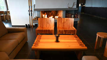 Hotelli Pikku-Syötteen oleskelutila. Kuva otettu 27.10.2025.