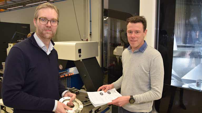 Blueforsin perustajat Pieter Vorselman ja Rob Blaauwgeers Konekuriiri-lehden artikkelissa vuonna 2019.