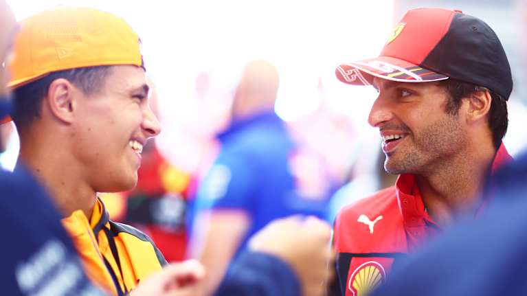 Lando Norris ja Carlos Sainz.