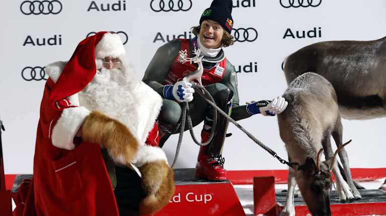 Lucas Braathen ja voittoporo.