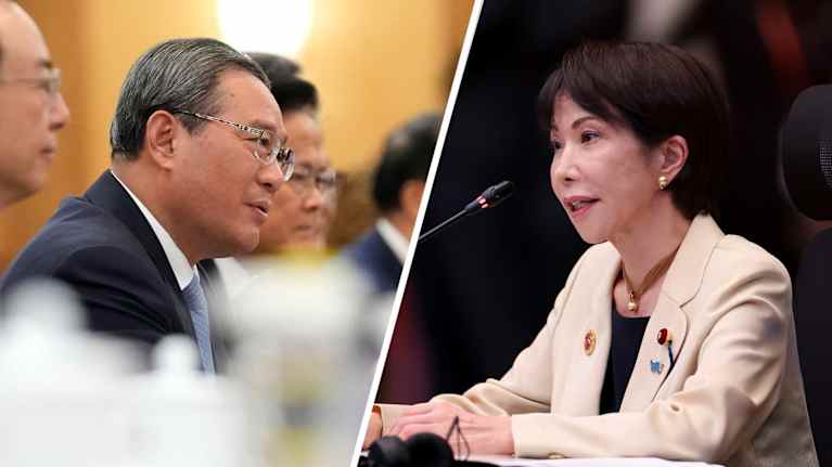 Li Qiang ja Sanae Takaichi.