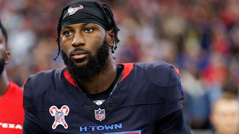 NFL-pelaaja Kris Boyd Houston Texansin peliasussa.
