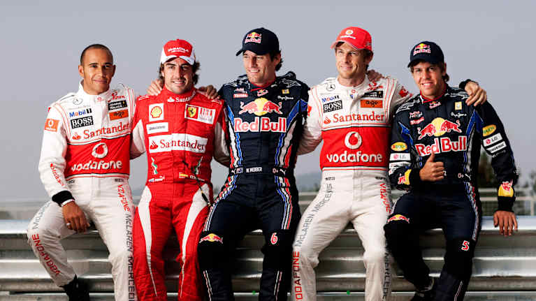 Viisi kuljettajaa taisteli mestaruudesta 2010.