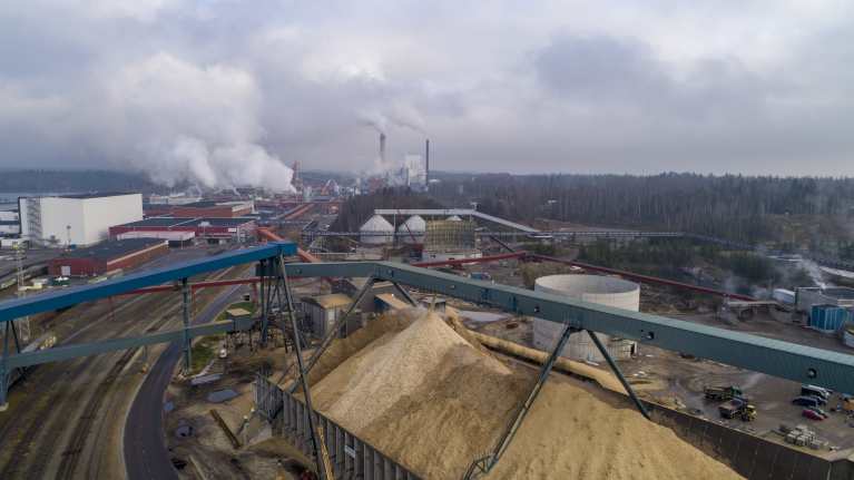 Stora Enson Imatran tehtaiden Kaukopään tuotantoyksikkö.