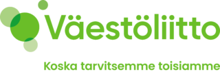 Väestöliiton logo slogan-tekstillä koska tarvitsemme toisiamme.