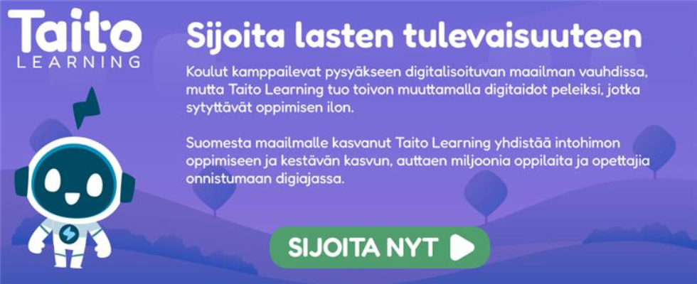 Taito learning näkyvyys