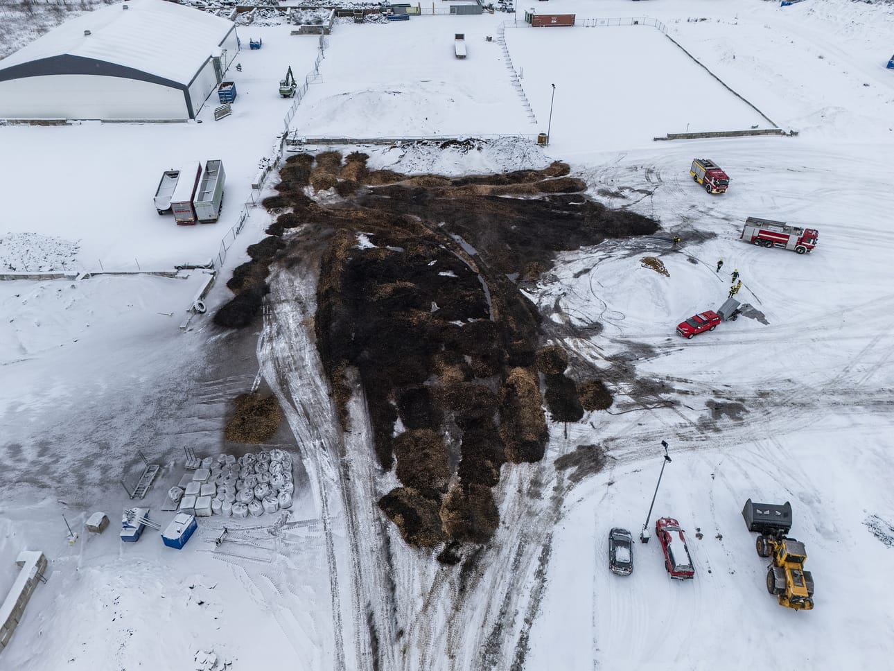 Palamaan syttynyt hakekasa oli suuri.