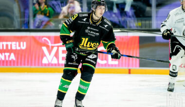 Liigassakin debytoinut Jiko Laitinen iski tänään U20-ottelussa kaksi maalia Ässien verkkoon. Arkistokuva.