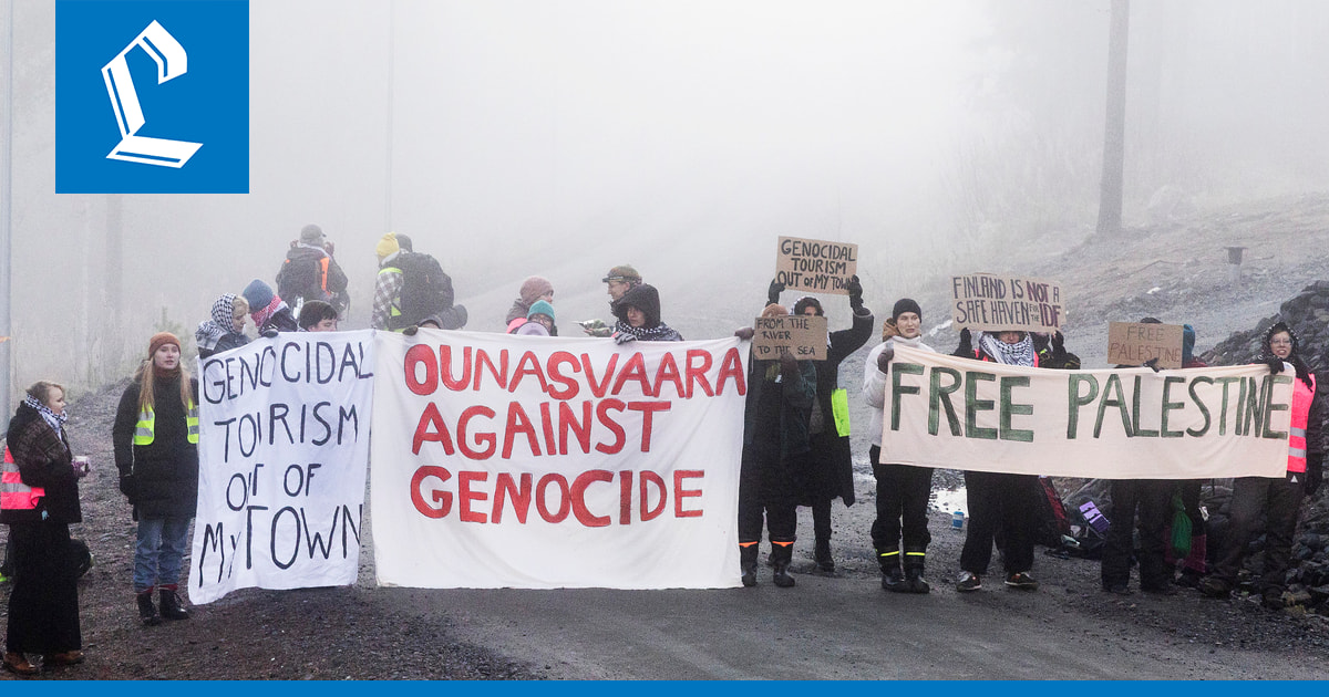 Poliisi otti kiinni kuusi mielenosoittajaa Rovaniemen Ounasvaaralta – mielenosoittajat keskeyttivät lomakylän rakentamisen aamun ajaksi