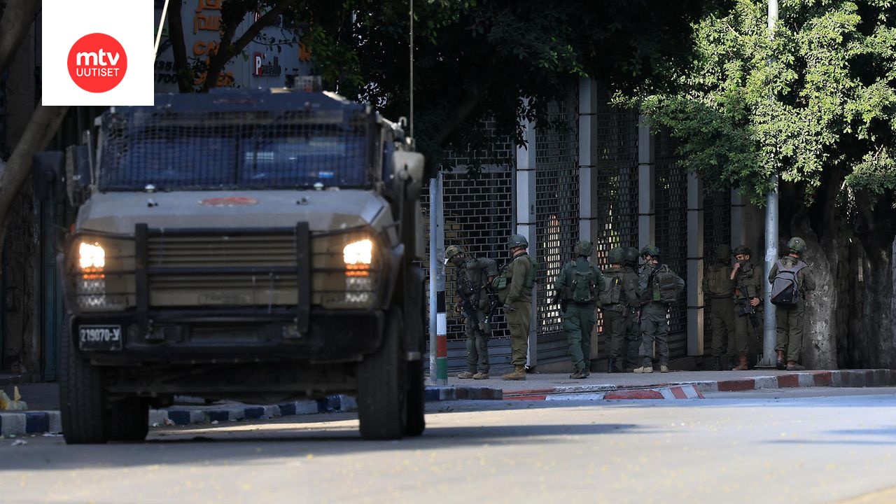 Israelin joukkoja Länsirannalla marraskuussa.