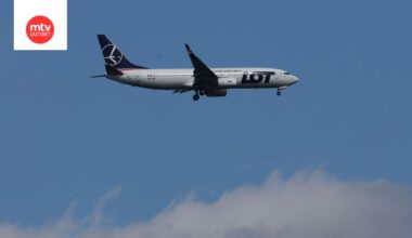 Kuvituskuva puolalaisen LOT-lentoyhtiön koneesta.