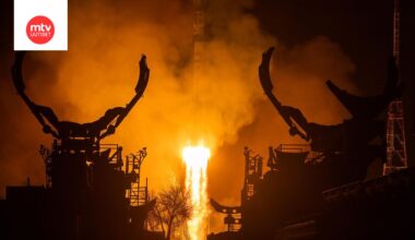 Arkistokuva Sojuz-lennon laukaisusta Baikonurista.