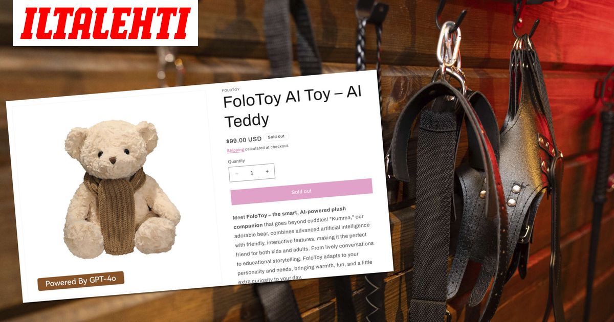 Kumma-nalle puhui pervoja – Vedettiin pois myynnistä