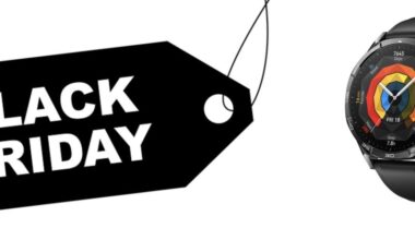 Black Friday -tarjouksista löytyy runsaasti älykelloja. Kuvassa Huawei Watch GT 5, 46 mm.