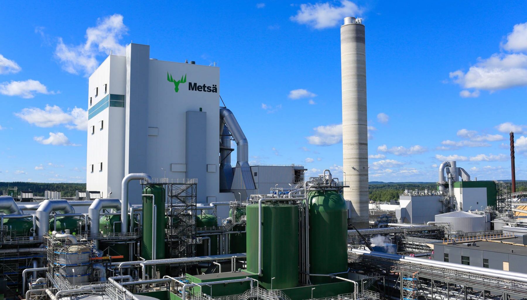 Metsä Groupin Äänekosken biotuotetehtaan tuotanto keskeytyy höyryverkon huoltotöiden ajaksi