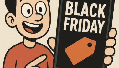 Älypuhelimet ovat yksi Black Fridayn suosituimmista ellei suosituin tuotekategoria. Kuva: ChatGPT.