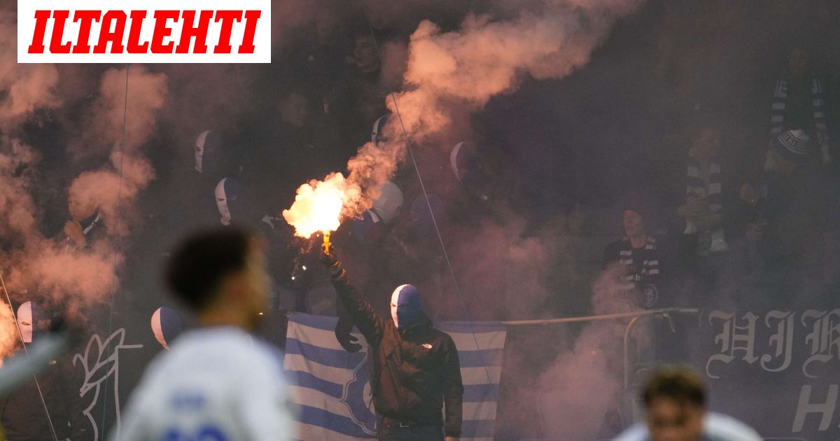 Täydellinen farssi! HJK-fanit ampuivat raketteja, joukkueet pois kentältä - Iltalehti