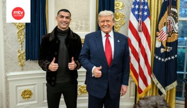 Cristiano Ronaldo ja Donald Trump tapasivat tiistaina Valkoisessa talossa.