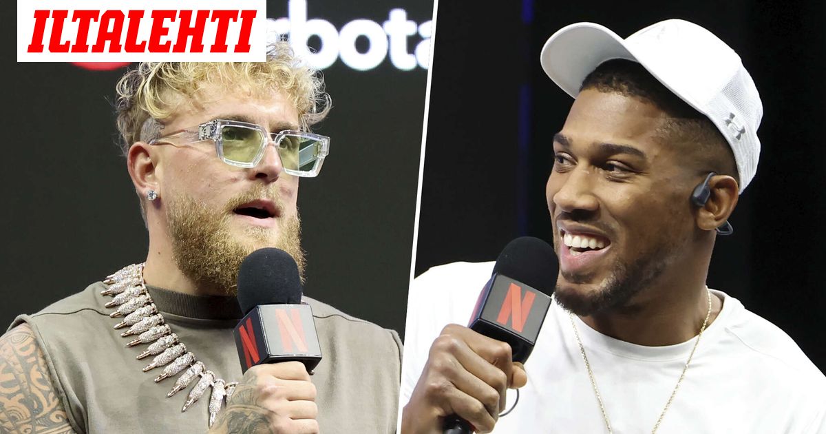 Jake Paul näytti pikkupojalta Anthony Joshuan rinnalla