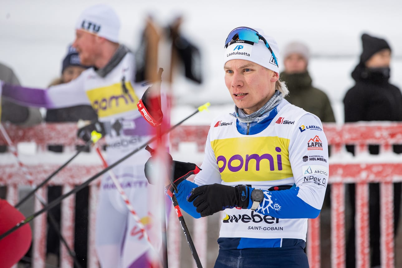 Lauri Vuorinen oli paras lappilaisseurojen hiihtäjä miesten kilpailussa.