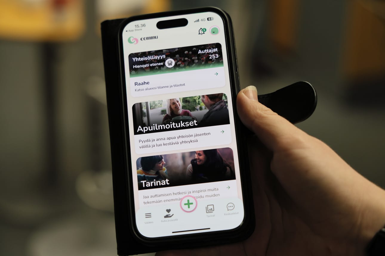 Raahessa Commu-sovelluksesta auttajia löytyy tällä hetkellä 253.
