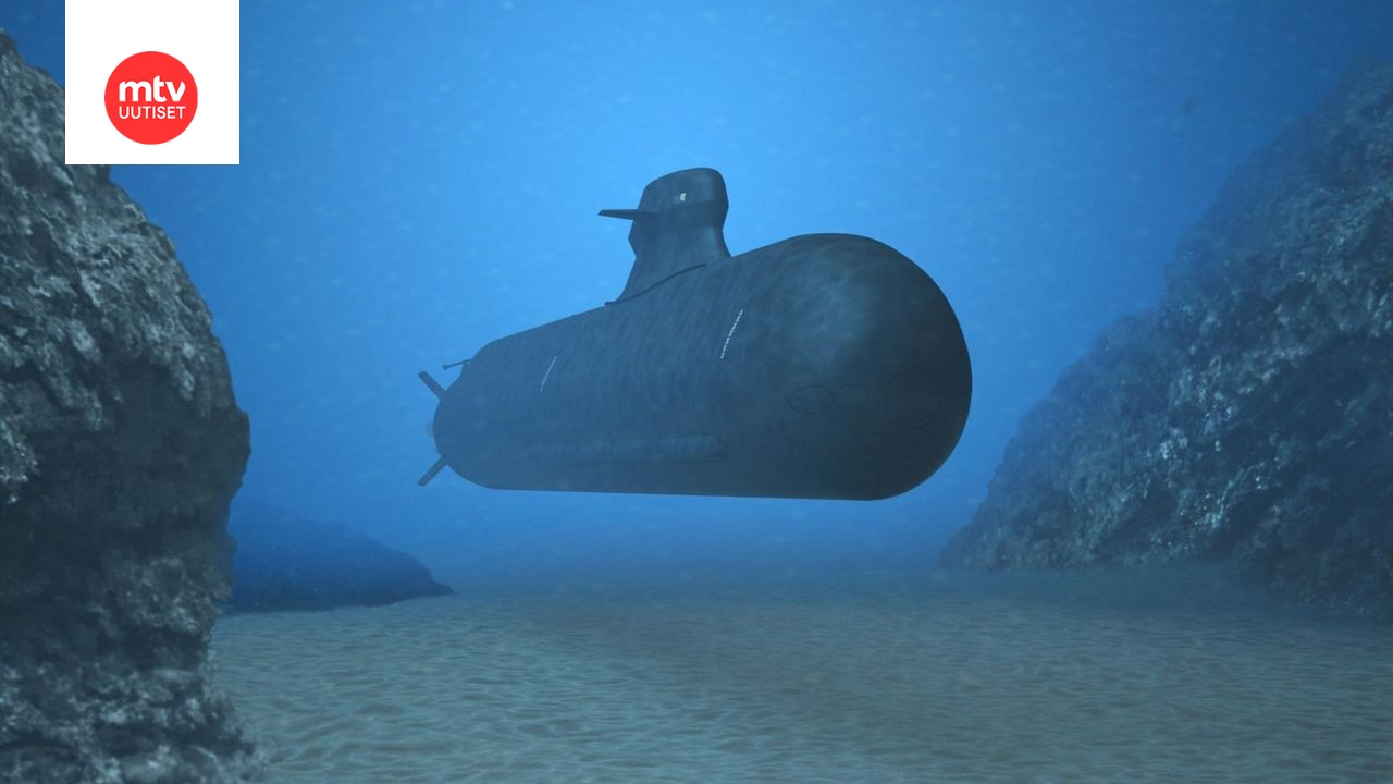 Havainnekuva uudesta Saab A26 -mallin sukellusveneestä.